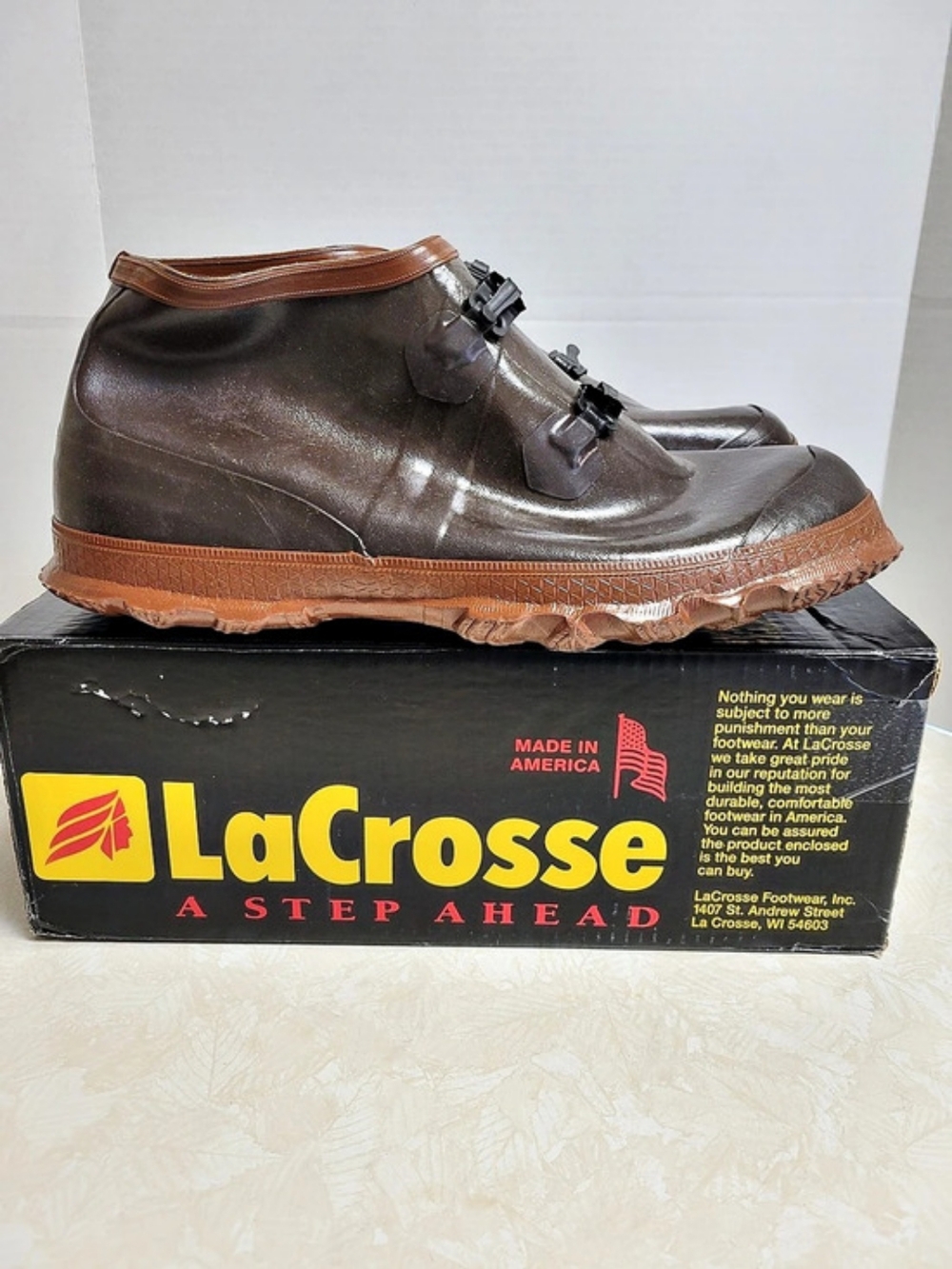 LaCrosse Missouri 2-Buckle Overboot Men's Brown US 14